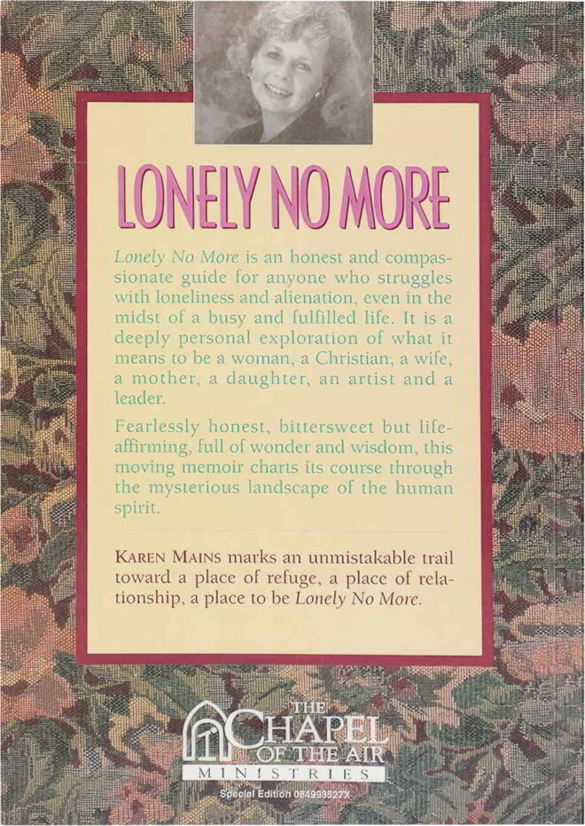 Lonely No More - Karen Mains